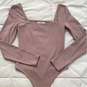 Babaton Mauve Long Sleeve Bodysuit